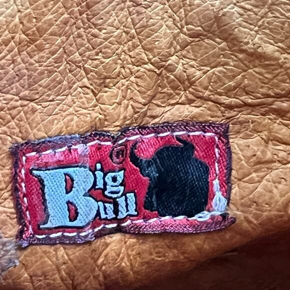 Big Bull Brown Crocadile Embroidered Floral Cowgirl Boots Size 25.5 US 8.5 - Picture 11 of 11